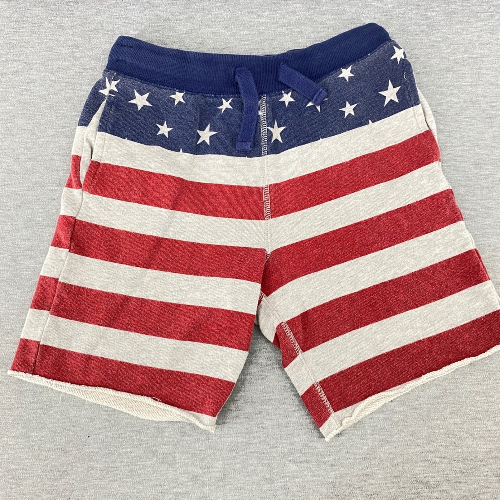 OshKosh B'gosh Kids Boys Girls American Flag Print Sweat Shorts Size 7